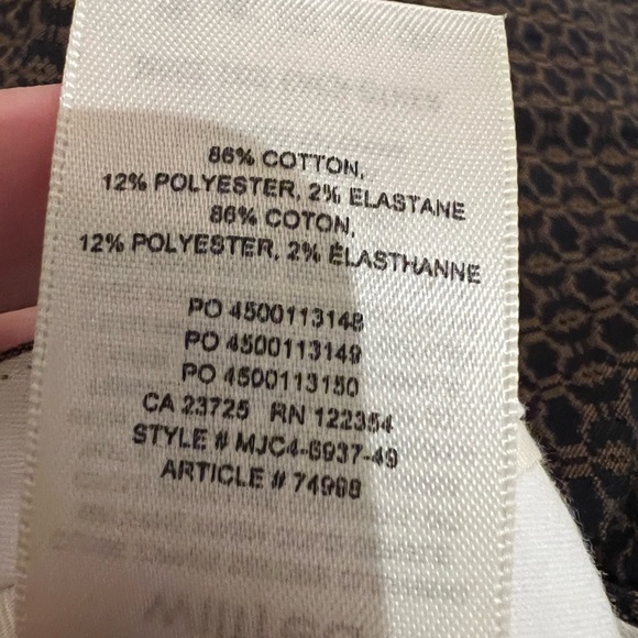 Wilfred Baroque High Rise Flared Jacquard Textured Trousers Pants - Picture 5 of 5